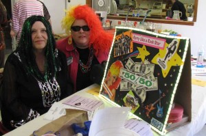 Jana and Maxi at the 50/50 poster.